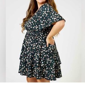 Spotted Ruffle Dress